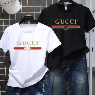 GUCCIs2019 ผู้หญิงแฟชั่นใหม่เสื้อยืดแขนสั้นผู้หญิงเกาหลีเสื้อผ้า