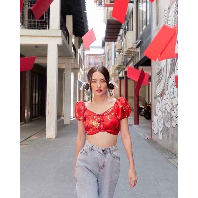 Hanna.bgg Xinxin top (H084) พร้อมส่ง 9กพ