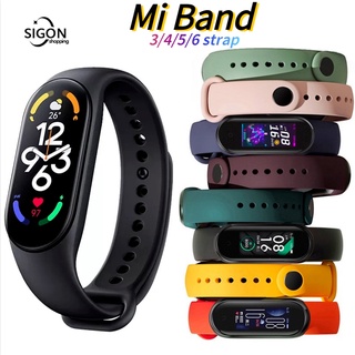 Mi Band 3 To 6 Xiaomi สายนาฬิกาข้อมือซิลิโคน ระบายอากาศ กันน้ํา น้ําหนักเบา คุณภาพสูง