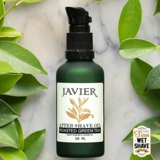 น้ำมันบำรุงผิวหน้าหลังโกนหนวด JAVIER After Shave Oil (กลิ่น Roasted Green Tea) 50ml