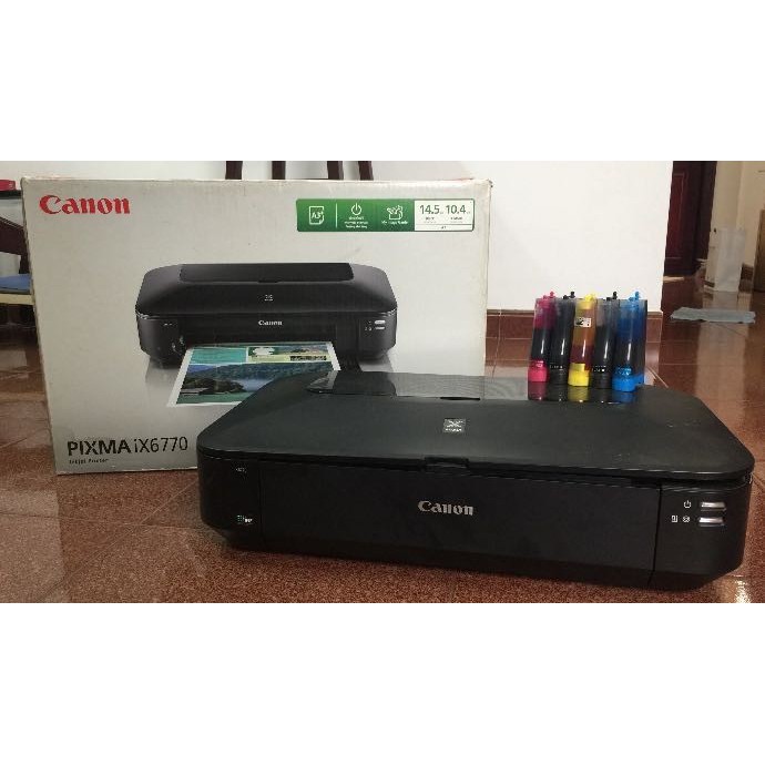 เครื่องปริ้น PRINTER CANON PIXMA IX6770 พิมพ์ได้ถึง A3 เครื่องใหม่พร้อมแท้งค์ ประกัน1ปี