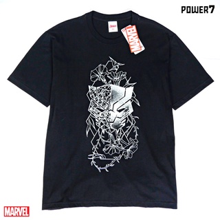 เสื้อยืดโอเวอร์ไซส์Power 7 Shop เสื้อยืดการ์ตูน ลาย มาร์เวล Black Panther ลิขสิทธ์แท้ MARVEL COMICS  T-SHIRTS (MVX-182)S