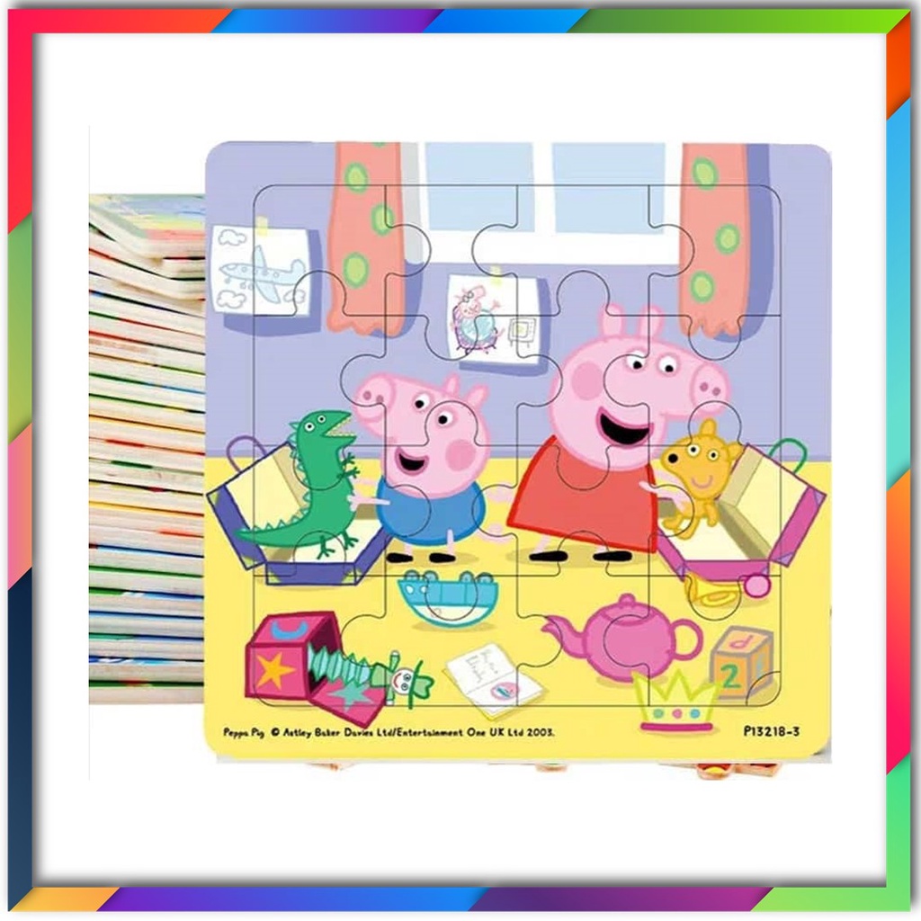 จิ๊กซอว์เด็ก Jigsaw Peppa Pig จิ๊กซอว์ ฝึกสมาธิ เสริมสร้างจินตนาการ ของเล่นเสริมพัฒนาการ ของเล่นเด็ก