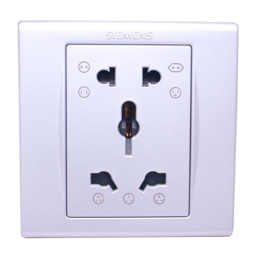 Siemens เต้ารับสากล 2+3 pin มีกราวด์และม่านนิรภัย