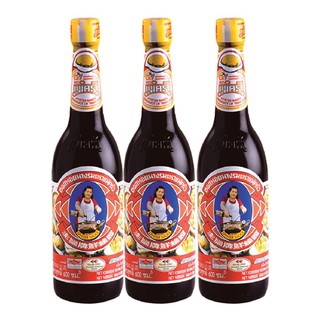 ตราแม่ครัว ซอสหอยนางรม 600 มลx3 ขวด Mae Krua Oyster Sauce 600ml x3 bottles