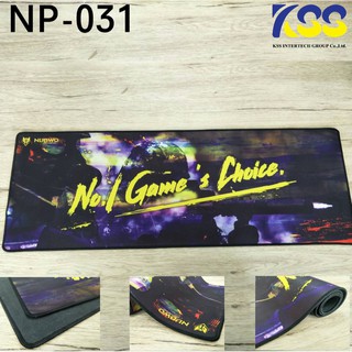 NUBWO MOUSEPAD NP-031  ขนาด (กว้างxยาวxหนา) : 0.4x80x30 ซม.รองได้ทั้งคีย์บอดและเม้าส์ เกรดดี📌