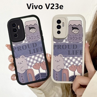 Leather Snoopy เคท Vivo V23e V20 Pro Soft Case Tiger bear เคส Vivo V21 V11i V15 Phone Cover Vivo V23 เคสโทรศัพท์ แบบนุ่ม