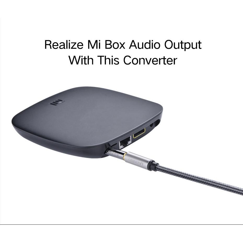 UGREEN รุ่น 20501 2.5mm Male to 3.5mm Female Stereo Audio Headphone Adapter Connector Converter For iPhone Mobile Phone