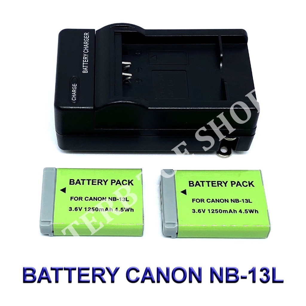 NB-13L / NB13L Battery and Charger For Canon PowerShot G1 X Mark III,G7 X,G7 X Mark II,G9 X,SX720 HS