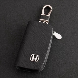 เคสกุญแจรถยนต์ แบบหนัง มีซิป สําหรับ Honda