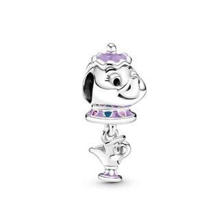 (พร้อมส่ง)*New*Pandora Disney Mrs. Potts and Chip sterling silver charm