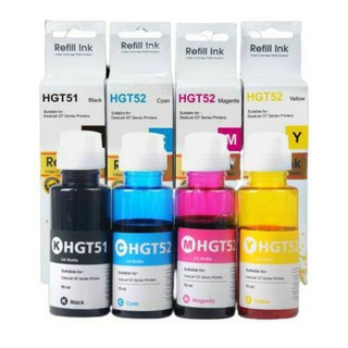 Refill inkjet หมึกเติมอิงค์เจ็ทสำหรับเครื่องพิมพ์​ HP ชุด 4สี+กระดาษ