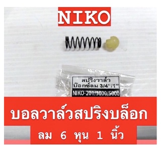 NIKO บอลวาล์วสปริงบล็อกลม 6 หุน 1 นิ้ว