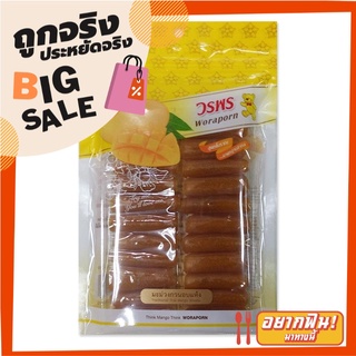 วรพร มะม่วงกวนอบแห้งแปดริ้ว 100 กรัม Woraporn Thai Mango Sheet 100g