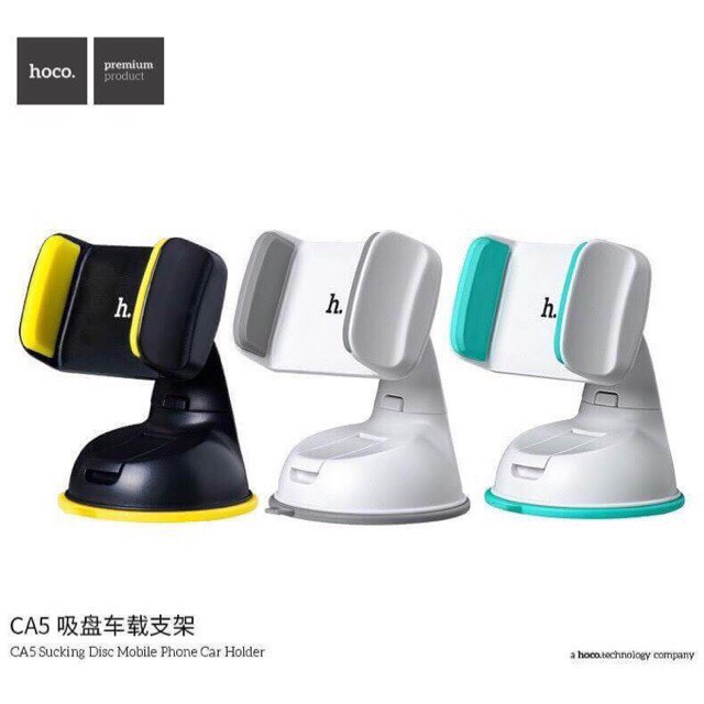 HOCO CA5 ที่ยึดมือถือในรถ แบบติดตอนโซล ที่วางมือถือบนรถ ประกัน1ปี Sucking Disc Mobile Phone Car Holder hc4