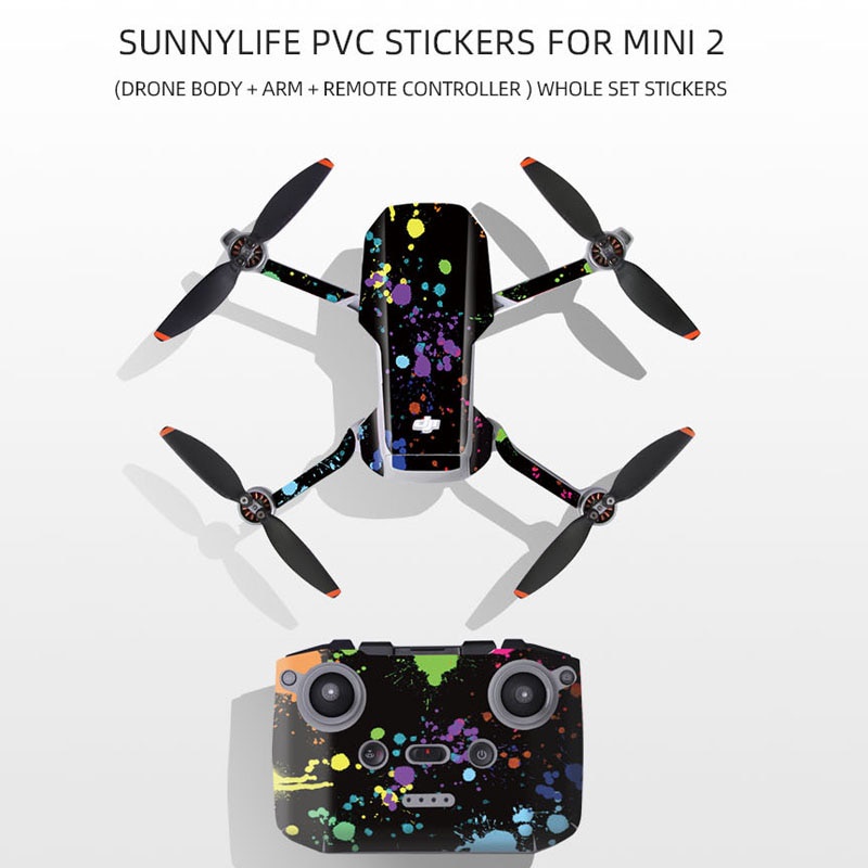 Dji Mini 2 SE/Mini 2 ฟิล์มป้องกันสติกเกอร์ PVC กันน้ํา Decals เต็มรูปแบบผิวสําหรับ DJI Mavic Mini 2 อุปกรณ์เสริม