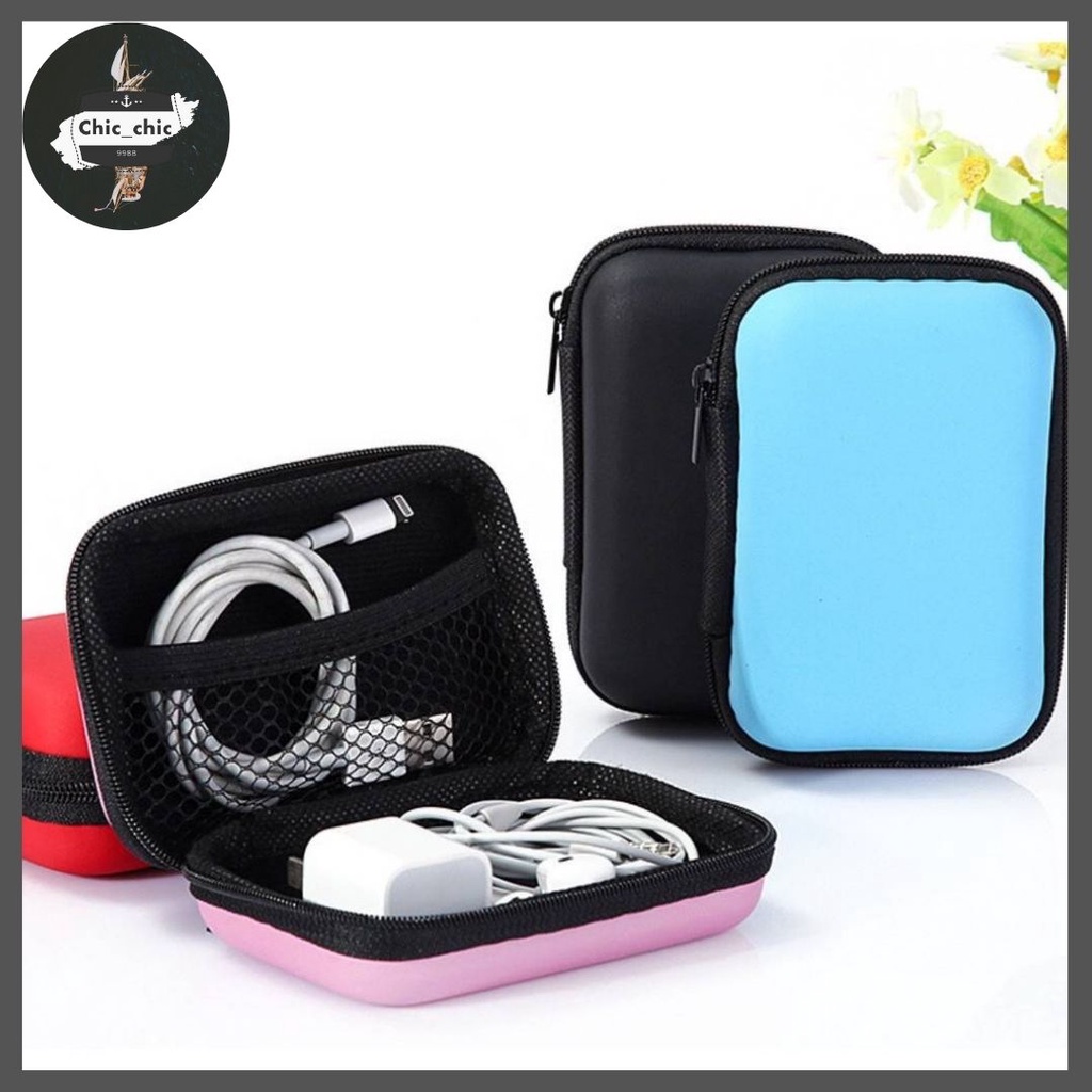 🔊กล่องเก็บหูฟัง ที่เก็บสายชาร์จ ใส่ของ กระเป๋าเก็บสายชาร์จ USB🔊 #Y-0016