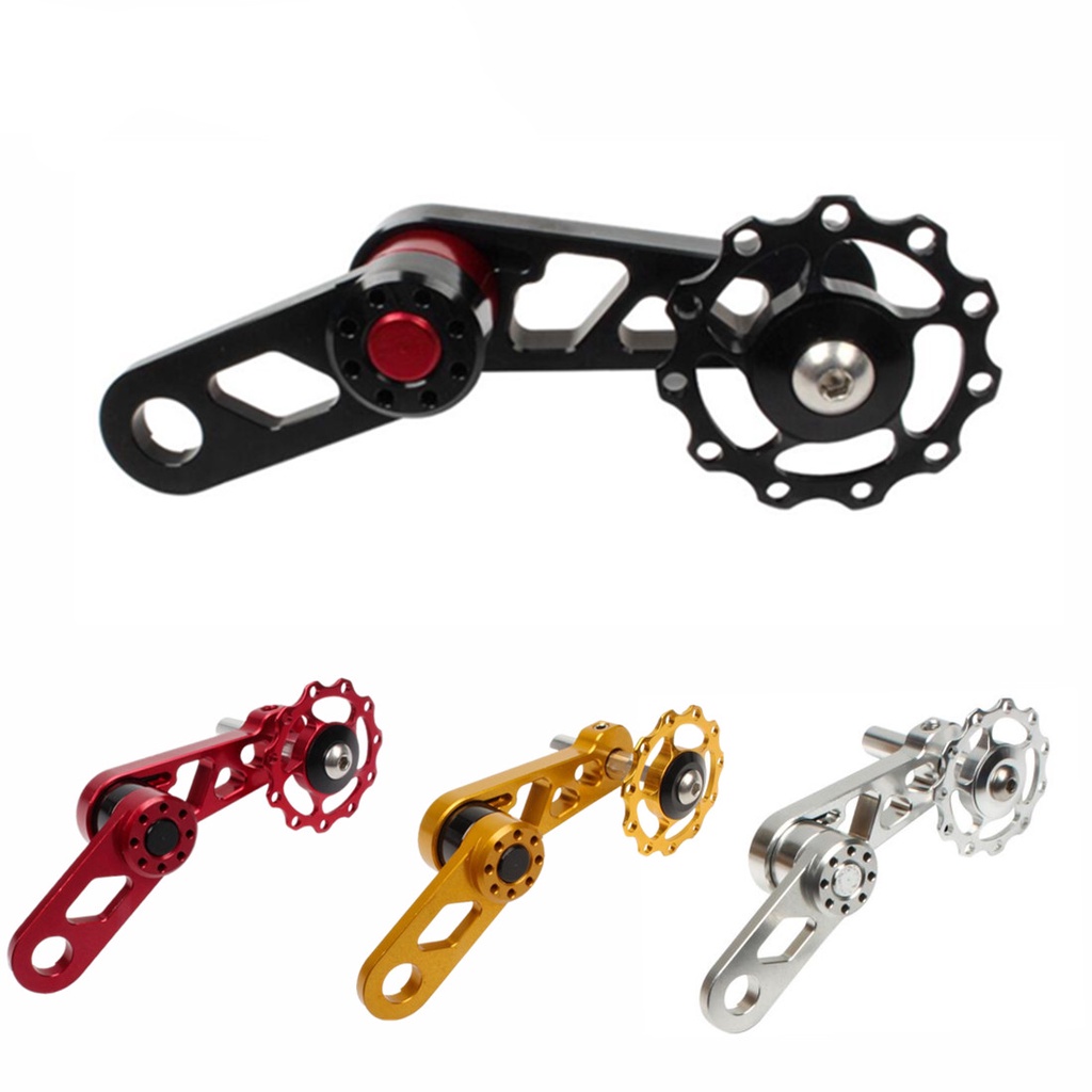 JKLapin จักรยาน Chainring Tensioner ด้านหลัง Derailleur ซิปพับจักรยาน Chain ท่องเที่ยว Pulley สําหรับรูปไข่ฟันแผ่น