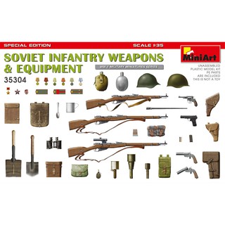 MiniArt 1/35 MI35304 SOVIET INFANTRY WEAPONS &amp; EQUIP.