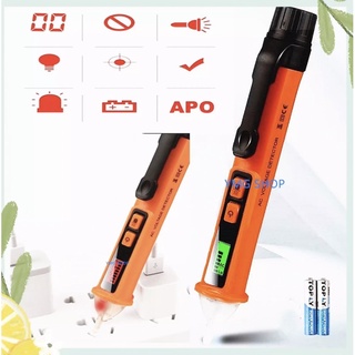 มีจอ Non-contact AC Voltage Detector Tester Meter12V-1000vPen Style Electric Indicator LED Outlet VoltageDectetor Sensor