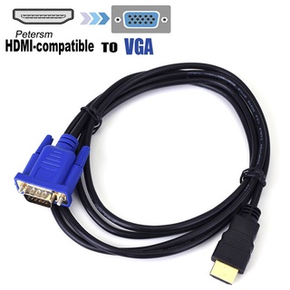 【PT】DOONJIEY 1080p HDTV HDMI- สายอะแดปเตอร์เชื่อมต่อ VGA ตัวผู้ 15Pin สําหรับ PC TV