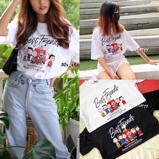 เสื้อยืด Oversize  [snoopy best friend] อก 42-44”