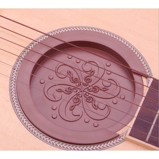 Silicone SoundHole สีน้ำตาล /ดำ เนื้อยืดหยุ่นดีมาก กันเสียง Feedback กันเสียงสะท้อน