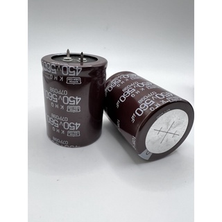 capacitor 560uf 450v ขาเขี้ยว nippon 105องศา ออกบิลได้