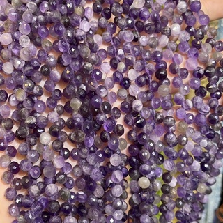 อเมทิสต์ Amethyst ทรงหยดน้ำ 5 มิล หินธรรมชาติ *เส้นยาว*