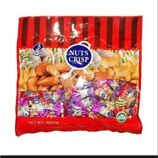 Nuts Crisp ขนมตุ๊บตั๊บ ขนมถั่วอัดแท่ง ขนาด 500  กรัม