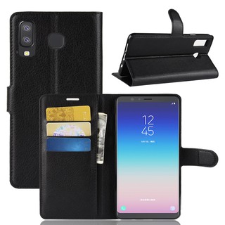 เคส Samsung Galaxy A9 Pro A8 Plus 2018 A8 A9 Stra A920F A9100 A910F A530F A730F A80 A90 A9000 เคสหนัง โทรศัพท์กรณี