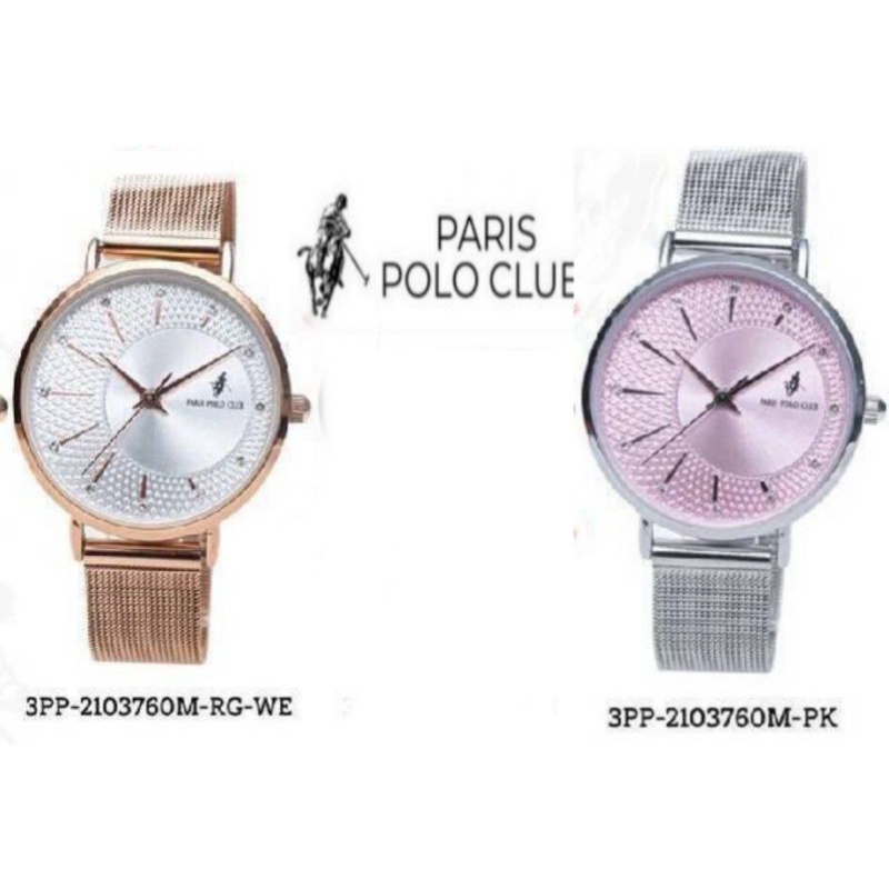 Paris Polo Club นาฬิกาผู้หญิง รุ่น 3PP-2103760M  สีโรสโกลด์