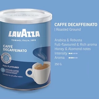 Lavazza Caffe Espresso Ground Coffee 250g ลาวาซซ่า กาแฟคั่วบด แคฟเฟ่ เอสเพรซโซ่ ขนาด 250 กรัม EXP:2027