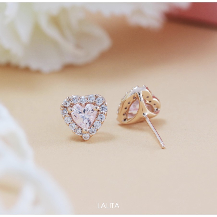 LALITA.BKK - Heartbeat Earrings ต่างหูหัวใจล้อม