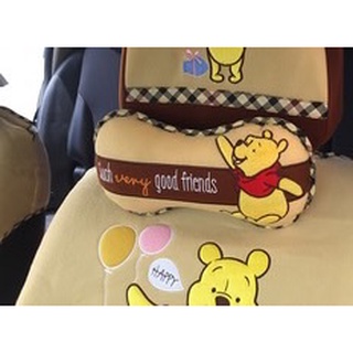 ผ้า ลาย#pooh #หมอนรองคอกระดูก (pooh party)#หมีพูห์