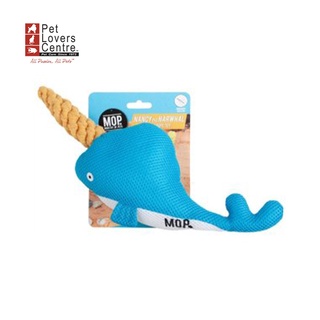 MINISTRY OF PETS ของเล่นสุนัข รุ่น PLUSHROPE TOY-NANCYTHENARWHAL (BLU)