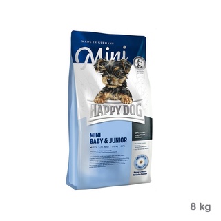 Happy Dog Mini Baby &amp; Junior 8kg สำหรับลูกสุนัขพันธุ์เล็ก