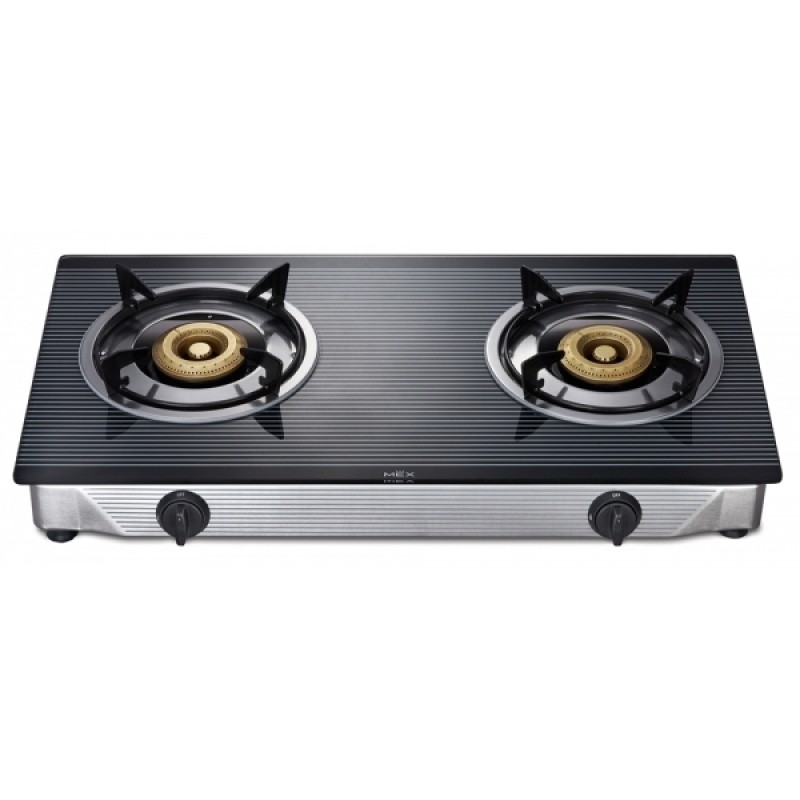 (MEX) เตาแก๊สตั้งโต๊ะฐานกระจก 2 หัวแก๊ส MEX รุ่น PC577I3