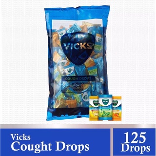 Vicks Cough Drops ช็อกโกแลต - 125 ชิ้น +5 แพ็ค (อินเดีย)