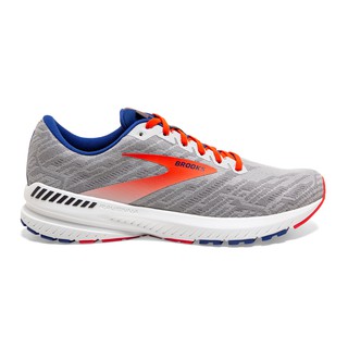 Brooks Ravenna 11 รองเท้าวิ่งถนน ผู้ชาย สีเทาแดง แบบหน้าปกติ