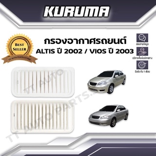 กรองอากาศ Totota Altis ปี 2002 Vios ปี 2003 โตโยต้า  อัลติส วีออส (กรองอากาศรถยนต์)