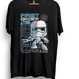 ย้อนยุค❁ Funko POP! เสื้อยืด ผ้าฝ้าย พิมพ์ลาย STORMTROOPER STAR WARS - L ۝S-5XL