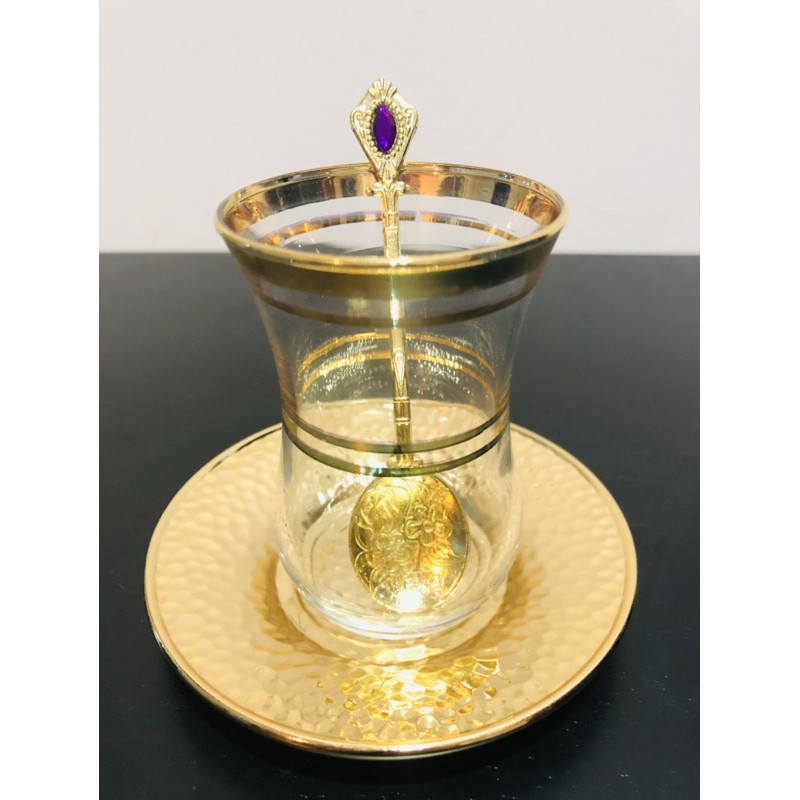*พร้อมส่ง*Turkish Tea glasses แก้วชาตุรกี