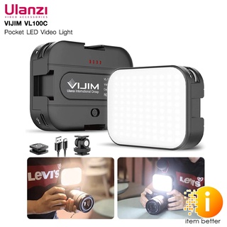 ULANZI VIJIM VL100C POCKET LED VIDEO LIGHT สำหรับถ่ายรูป ไลฟ์สด ชาร์จได้