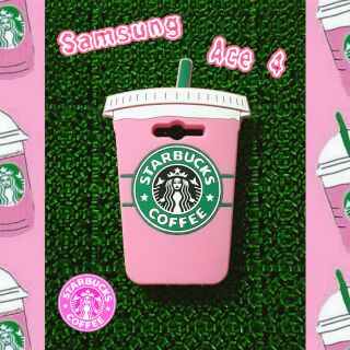 พร้อมส่งเคสซิลิโคนแก้วสตาร์บั๊คสำหรับซัมซุงAce 4ราคา 160 บาทส่งฟรี