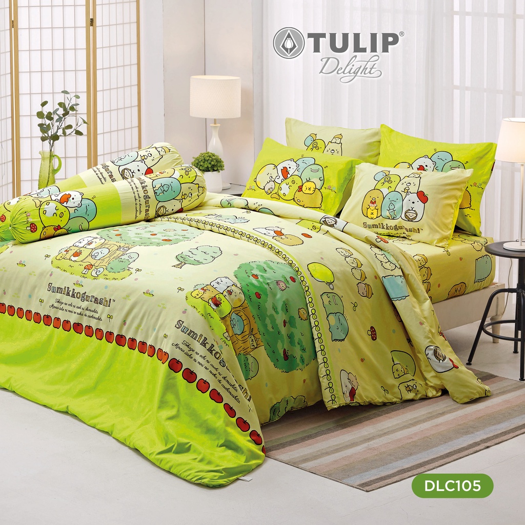 [ส่งฟรี] TULIP Delight ซุมิกโกะ Sumikko DLC105 ลิขสิทธิ์แท้ San-X ชุดผ้าปูที่นอน ผ้าห่ม ผ้านวม พิมพ์ลายการ์ตูน