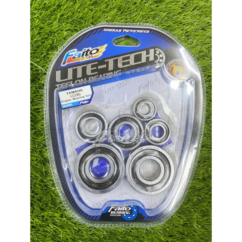 Fito Lite-Tech ชุดแบริ่งเทฟลอน LC135/EX5/Kriss110/Wave125/Y15zr/Srl110/RS150/RXZ/125 FAITO RACING EN