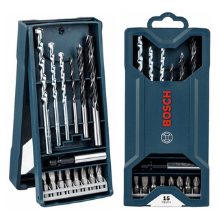 🔥สินค้าขายดี!! BOSCH ชุดดอกสว่าน/ไขควง รุ่น X-Line (ชุด 15 ชิ้น) สีน้ำเงิน Screwdrivers &amp; Nut Drivers