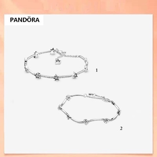 Pandora สร้อยข้อมือเงิน 925 รูปดาว