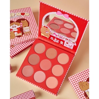 Blush On Palette 9 สี  SUPERMOM Blush On Palette (บลัชออน)